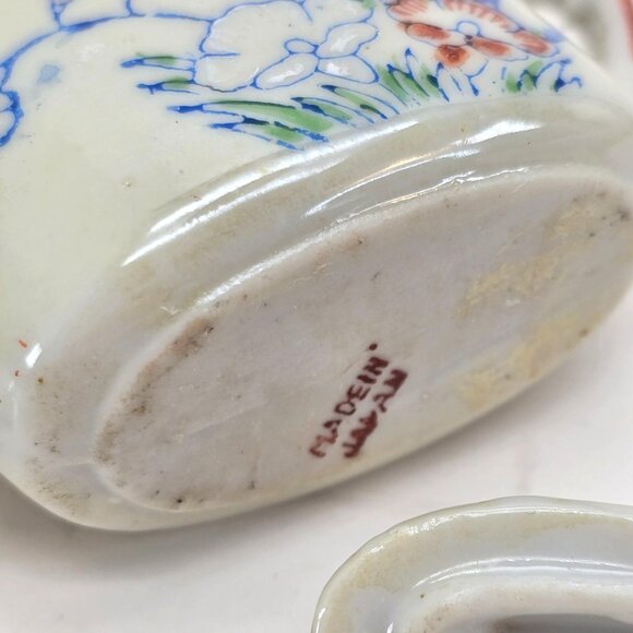 Vintage Japanese Miniature Porcelain Teapot & Sugar Bowl Set Made in Japan je199 - Picture 12 of 12